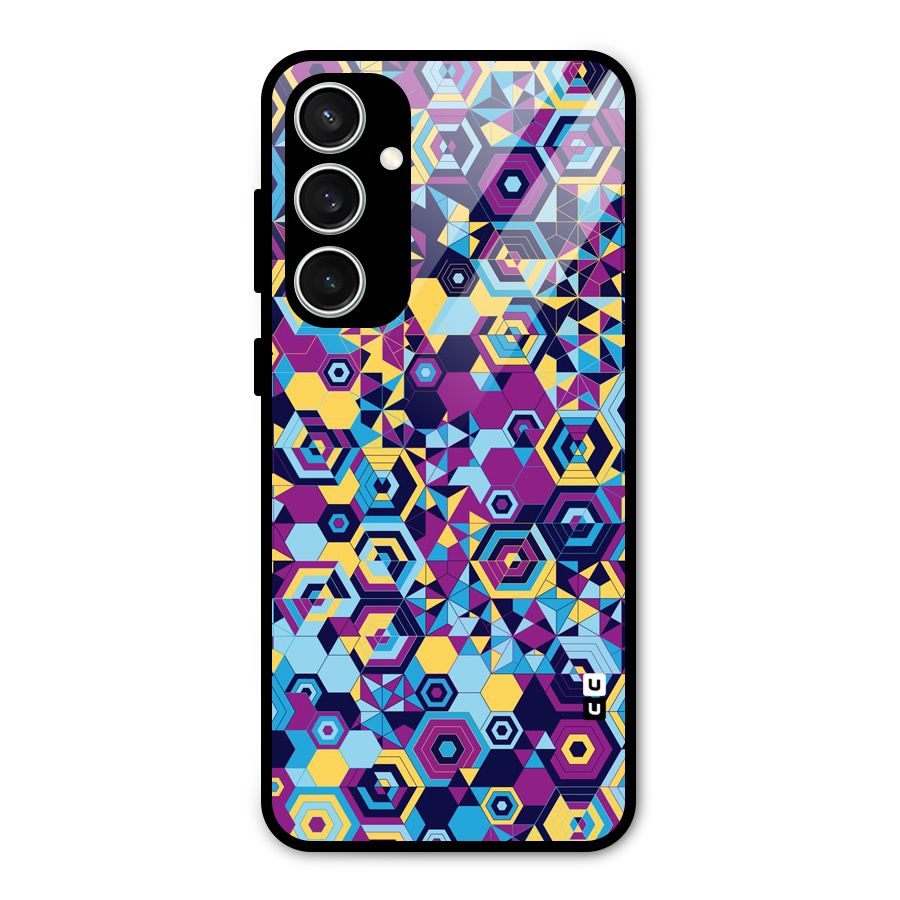 Artistic Abstract Glass Back Case for Galaxy S23 FE