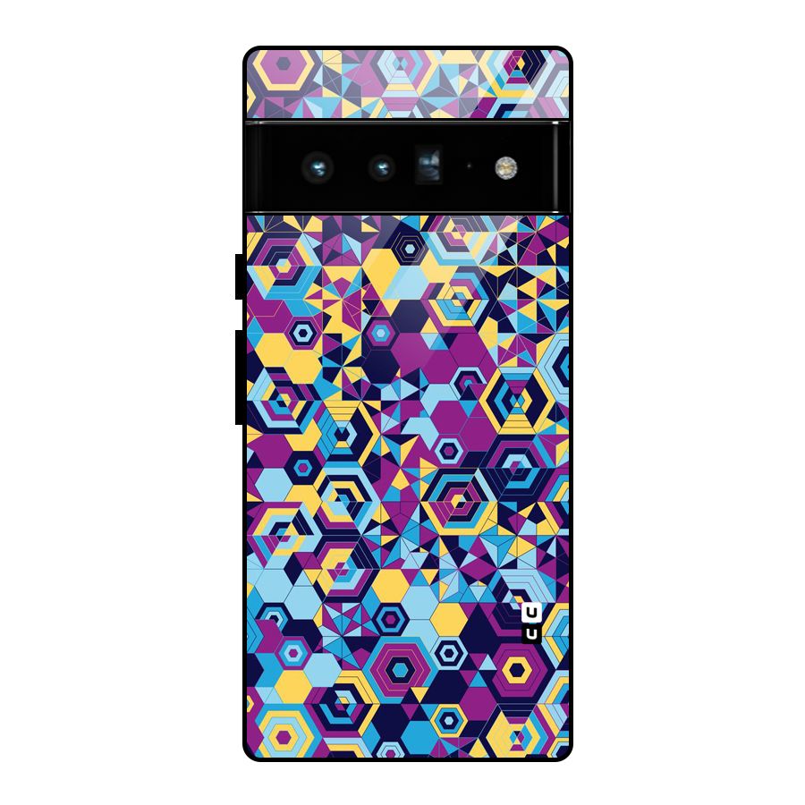 Artistic Abstract Glass Back Case for Google Pixel 6 Pro