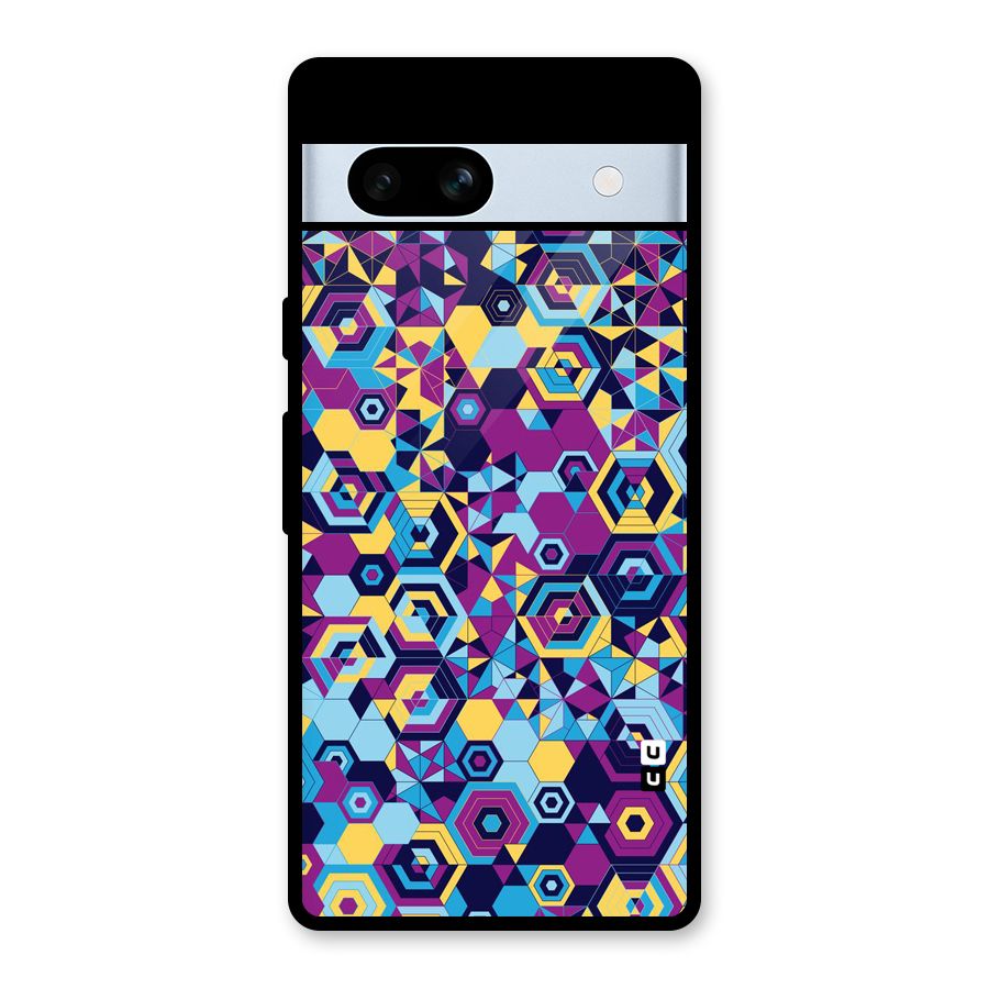 Artistic Abstract Glass Back Case for Google Pixel 7a