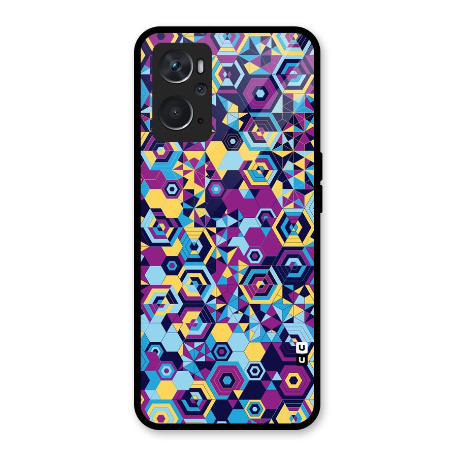Artistic Abstract Glass Back Case for Oppo K10 4G