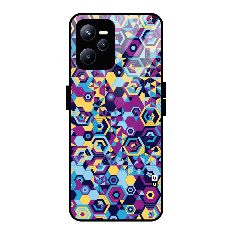 Artistic Abstract Glass Back Case for Realme C35