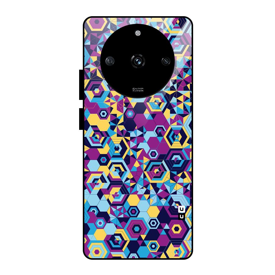 Artistic Abstract Glass Back Case for Realme Narzo 60 5G