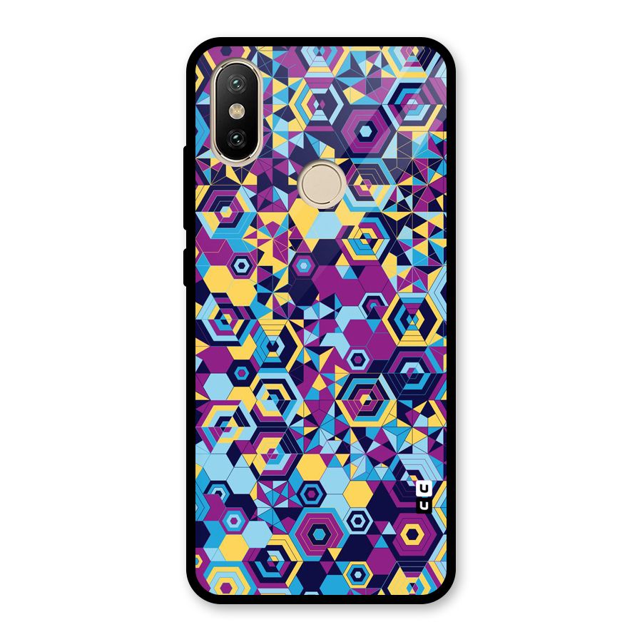 Artistic Abstract Glass Back Case for Redmi A2
