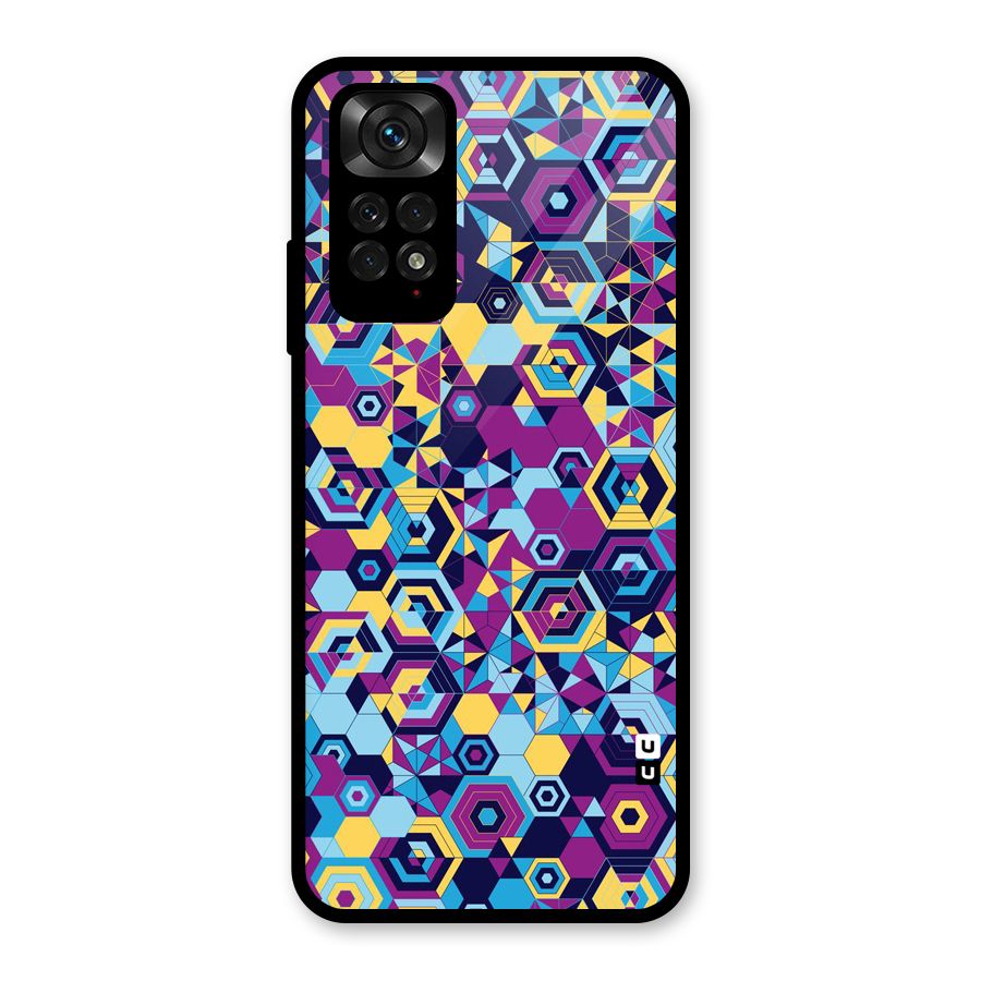 Artistic Abstract Glass Back Case for Redmi Note 11S