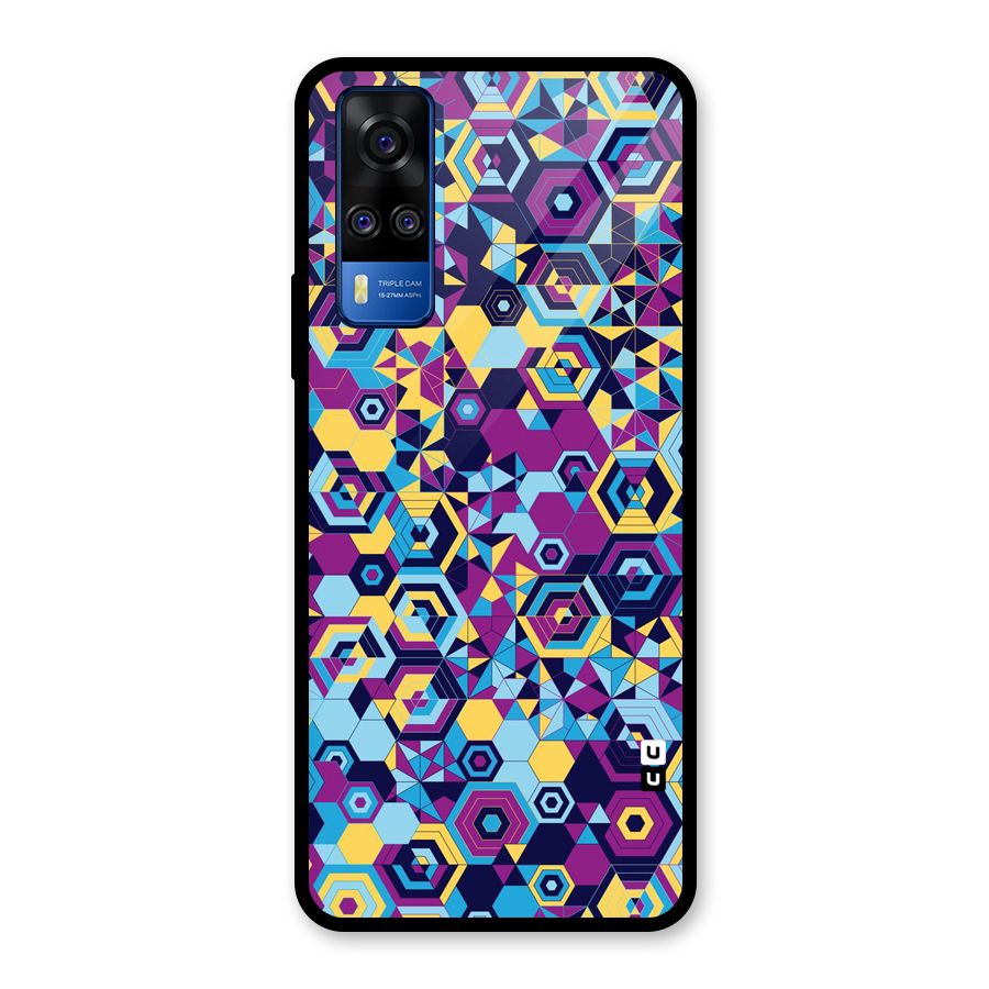 Artistic Abstract Glass Back Case for Vivo Y31
