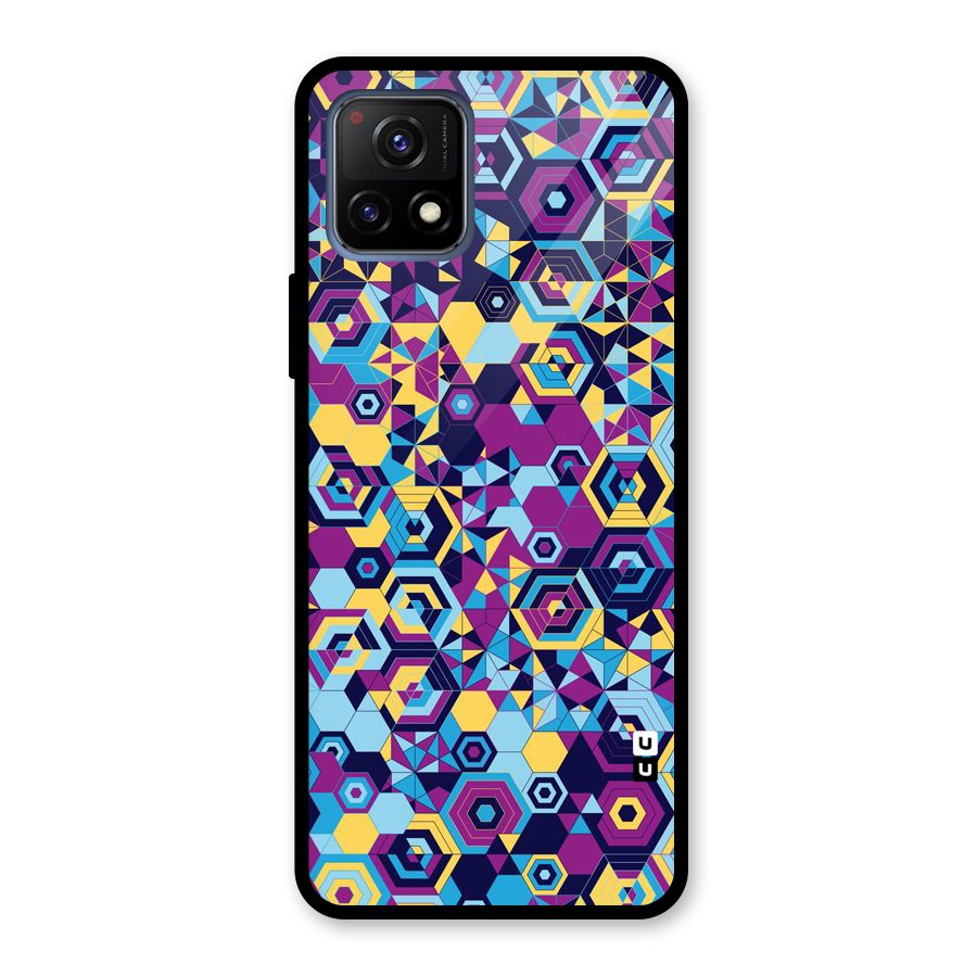 Artistic Abstract Glass Back Case for Vivo Y72 5G