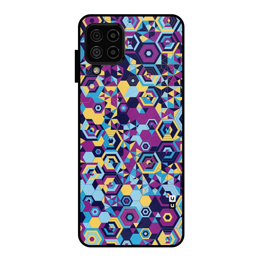 Artistic Abstract Metal Back Case for Galaxy A22 4G
