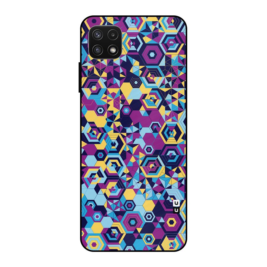 Artistic Abstract Metal Back Case for Galaxy A22 5G