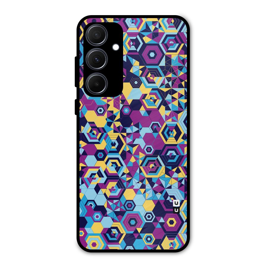 Artistic Abstract Metal Back Case for Galaxy A35