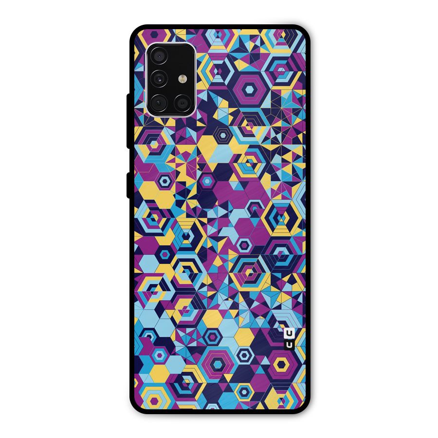 Artistic Abstract Metal Back Case for Galaxy A51