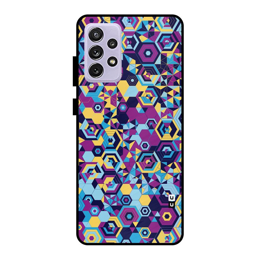 Artistic Abstract Metal Back Case for Galaxy A72