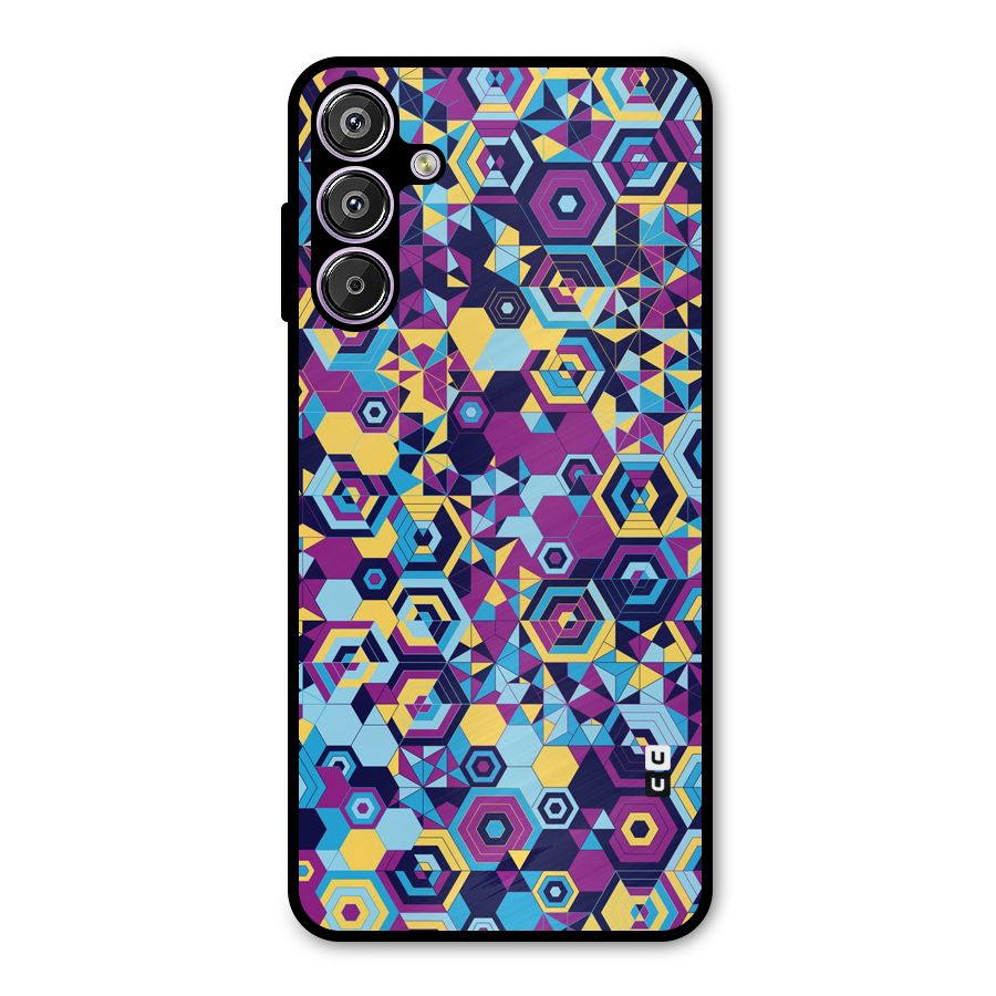 Artistic Abstract Metal Back Case for Galaxy F15