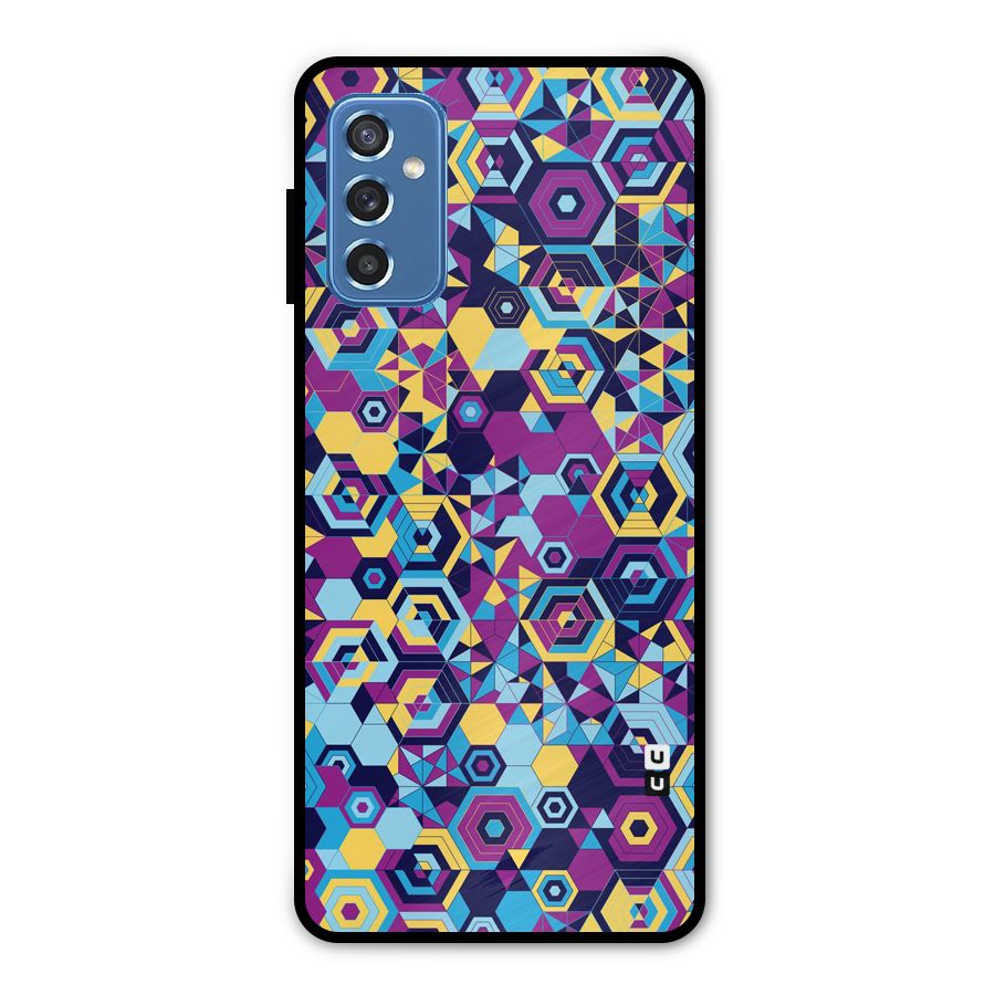Artistic Abstract Metal Back Case for Galaxy M52 5G