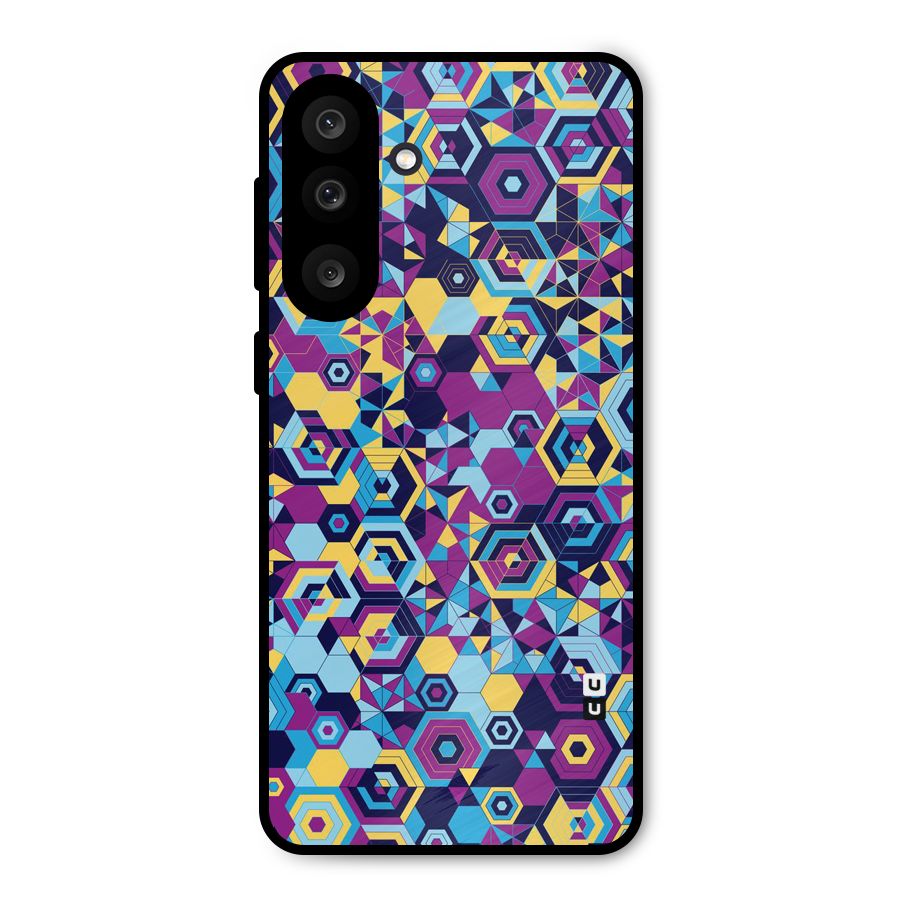 Artistic Abstract Metal Back Case for Galaxy M56