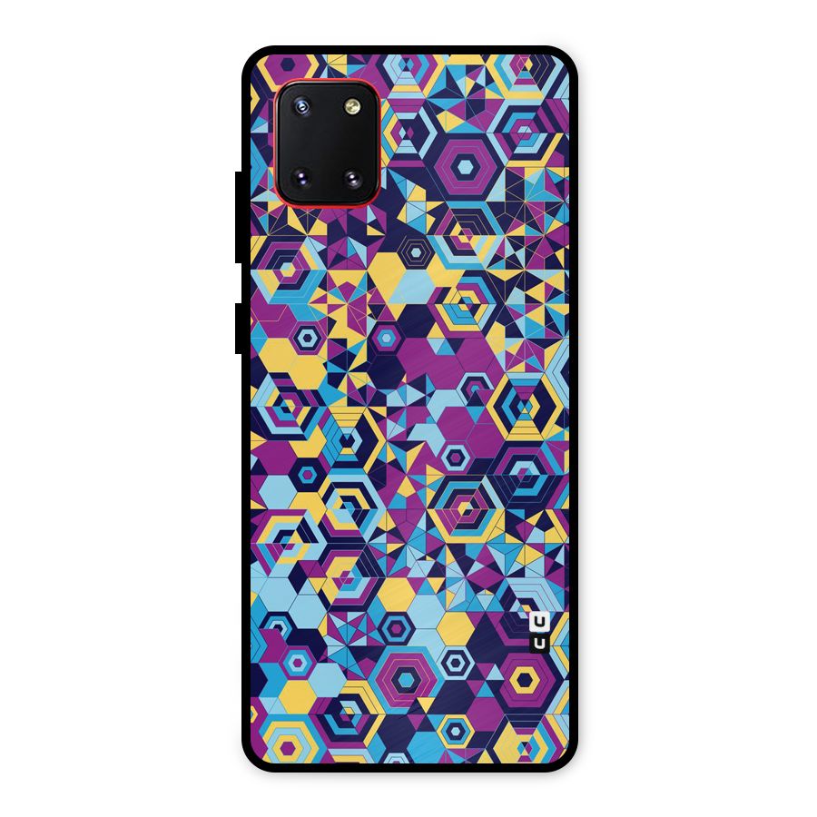 Artistic Abstract Metal Back Case for Galaxy Note 10 Lite