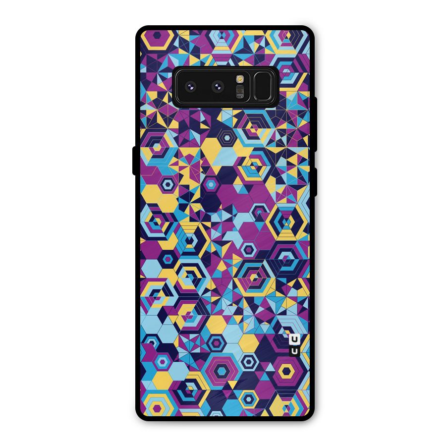 Artistic Abstract Metal Back Case for Galaxy Note 8