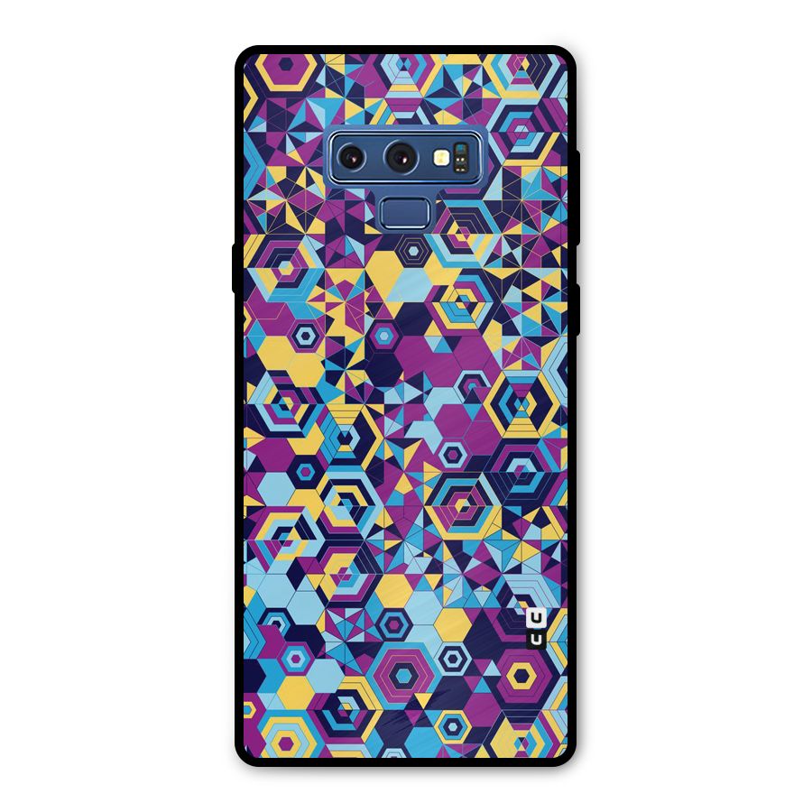 Artistic Abstract Metal Back Case for Galaxy Note 9