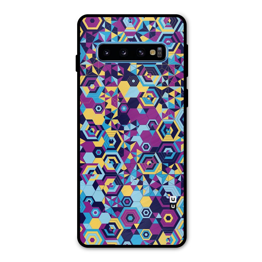 Artistic Abstract Metal Back Case for Galaxy S10