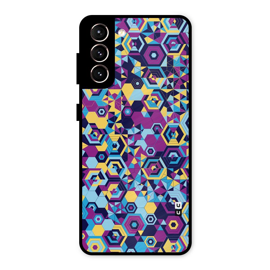 Artistic Abstract Metal Back Case for Galaxy S21 5G