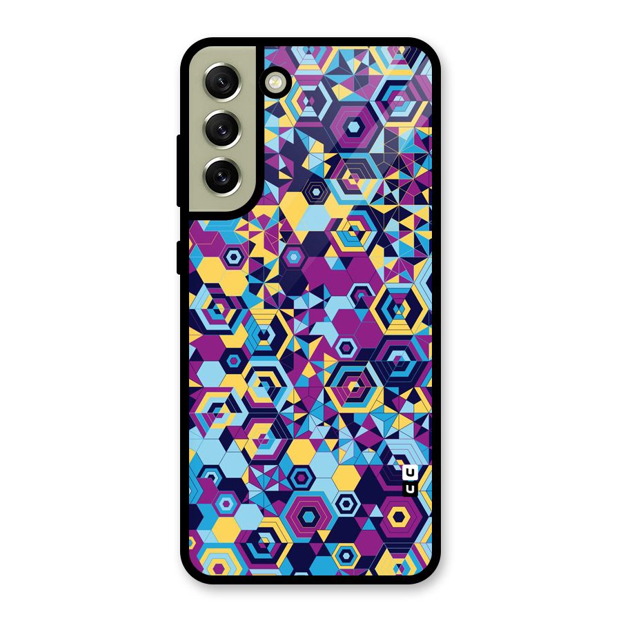 Artistic Abstract Metal Back Case for Galaxy S21 FE 5G (2023)