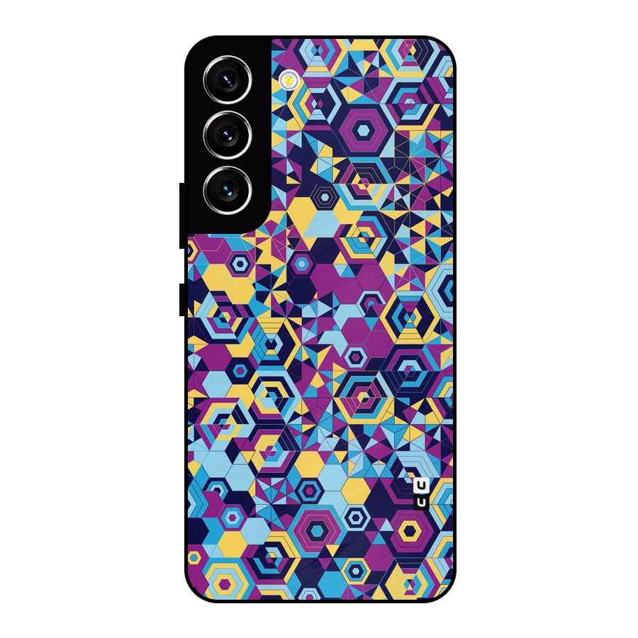 Artistic Abstract Metal Back Case for Galaxy S22 5G