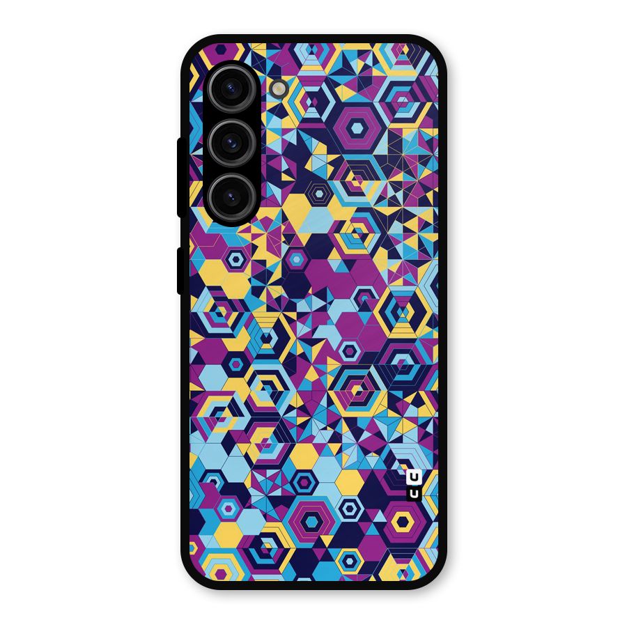 Artistic Abstract Metal Back Case for Galaxy S23