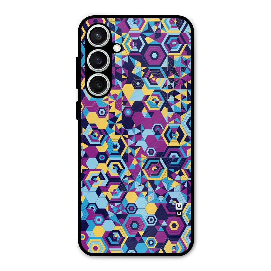 Artistic Abstract Metal Back Case for Galaxy S23 FE
