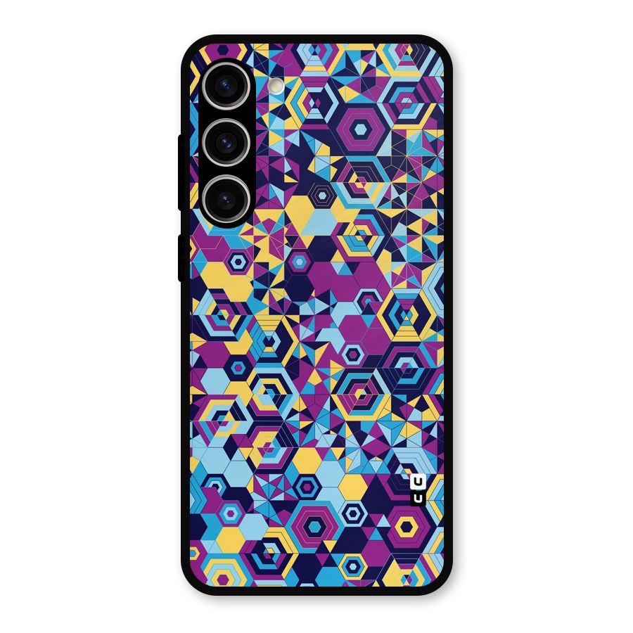 Artistic Abstract Metal Back Case for Galaxy S23 Plus