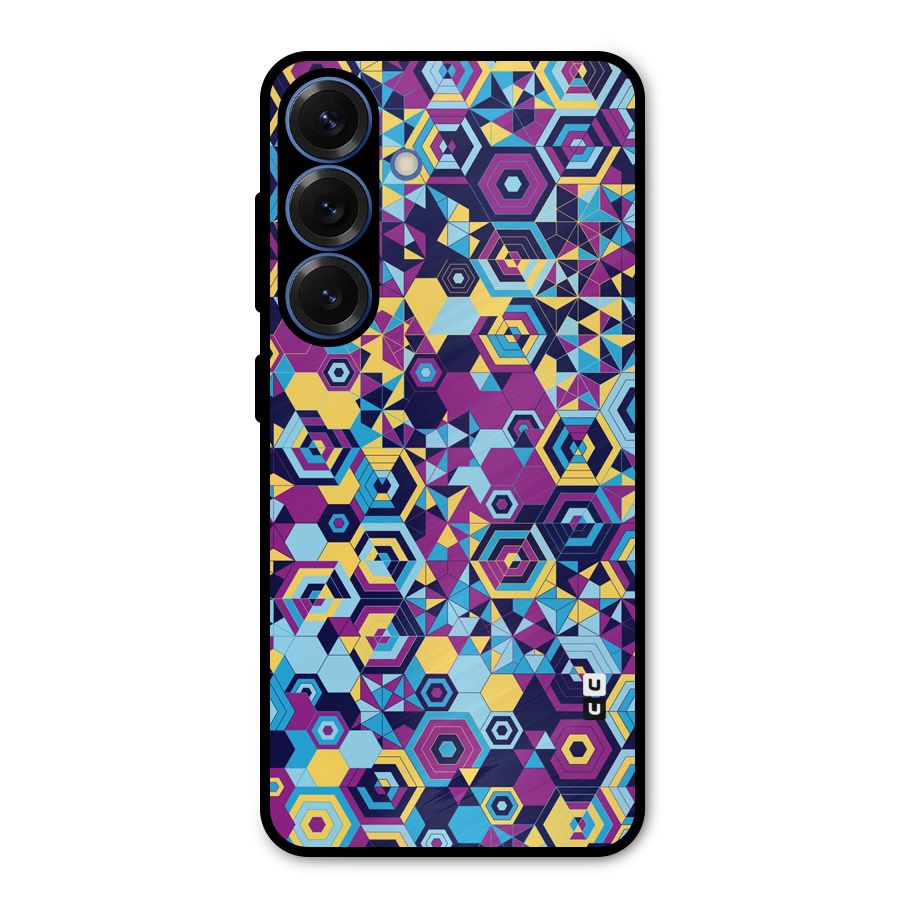 Artistic Abstract Metal Back Case for Galaxy S25