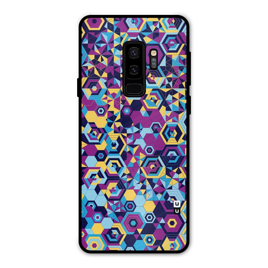 Artistic Abstract Metal Back Case for Galaxy S9 Plus