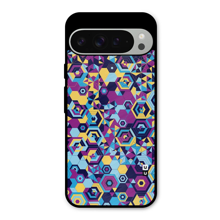Artistic Abstract Metal Back Case for Google Pixel 9 Pro XL