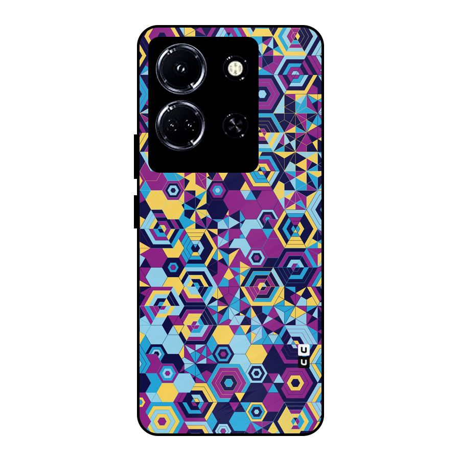 Artistic Abstract Metal Back Case for Infinix Note 30 5G