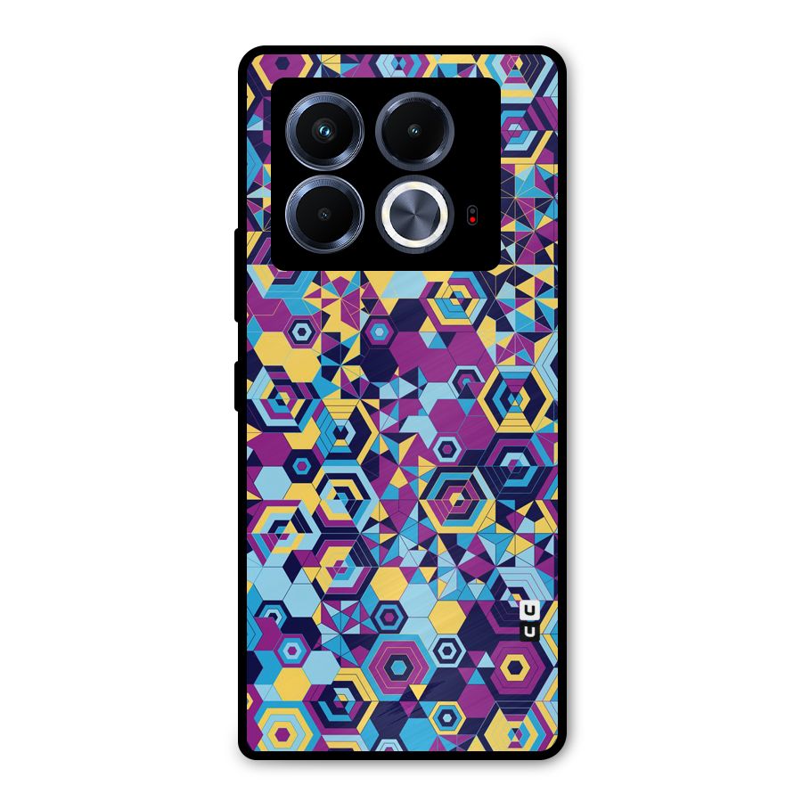 Artistic Abstract Metal Back Case for Infinix Note 40 5G