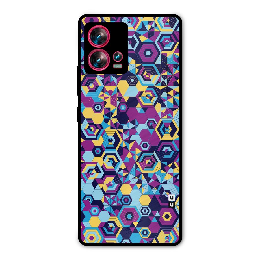 Artistic Abstract Metal Back Case for Motorola Edge 30 Fusion