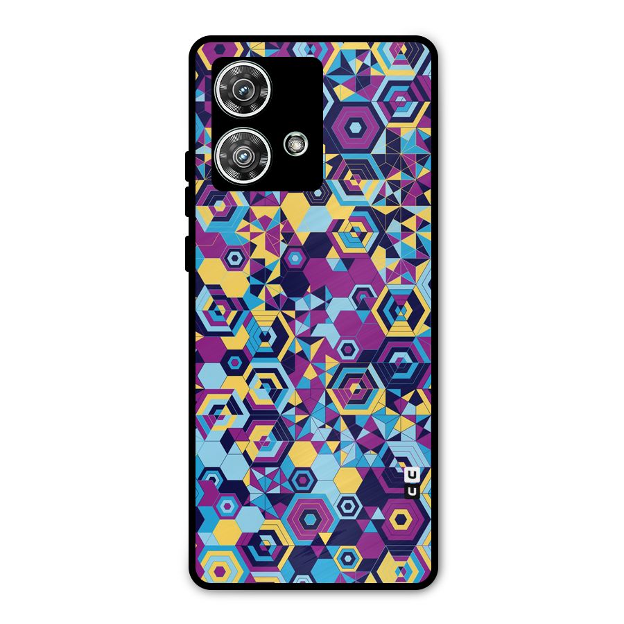Artistic Abstract Metal Back Case for Motorola Edge 40 Neo