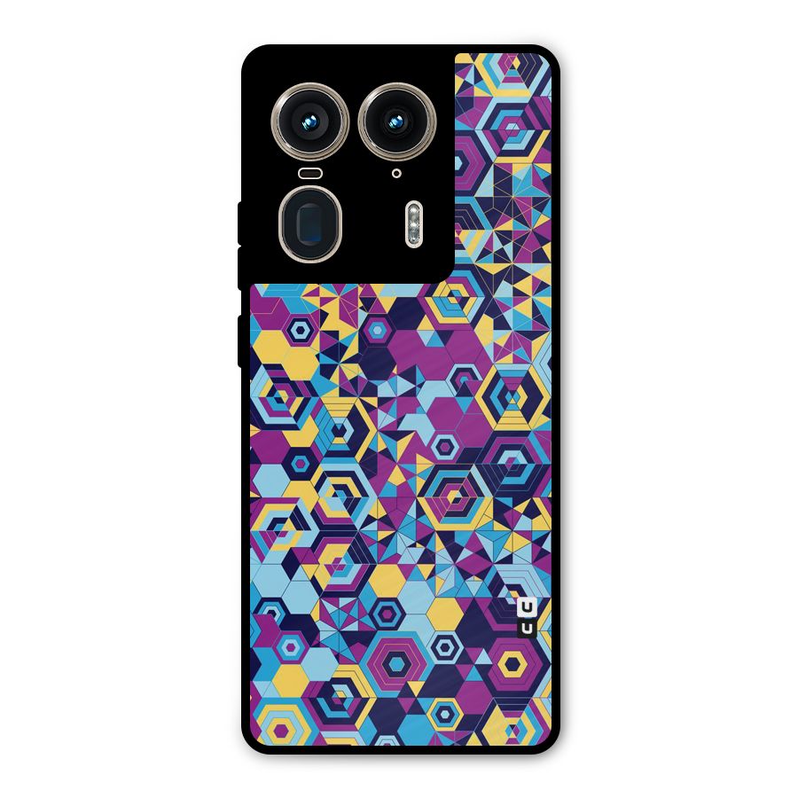 Artistic Abstract Metal Back Case for Motorola Edge 50 Ultra