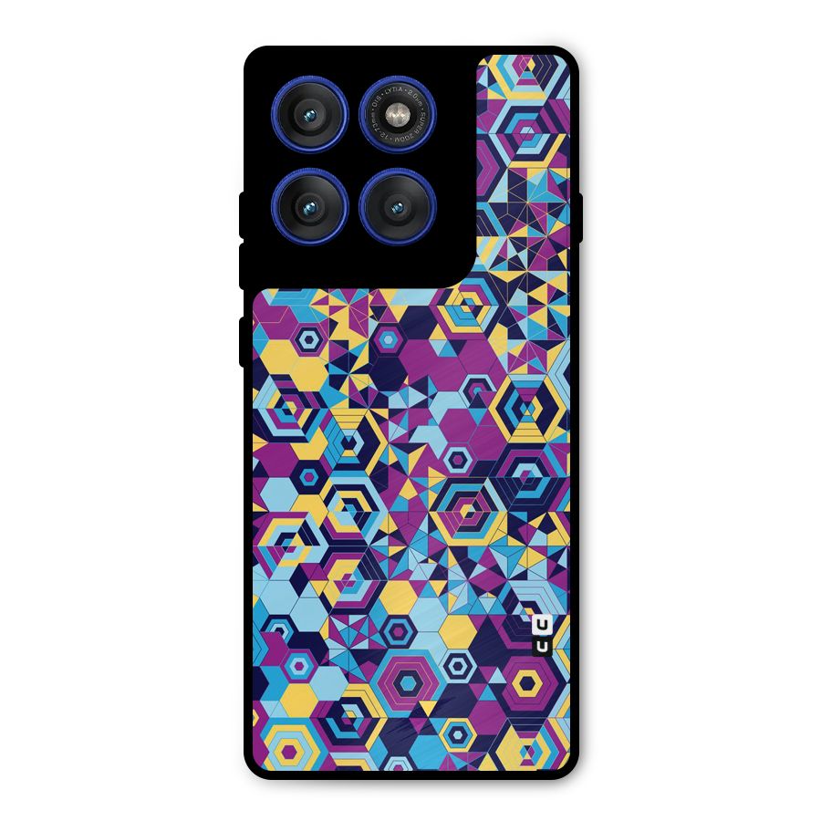 Artistic Abstract Metal Back Case for Motorola Edge 60 Pro