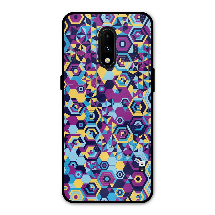 Artistic Abstract Metal Back Case for OnePlus 7