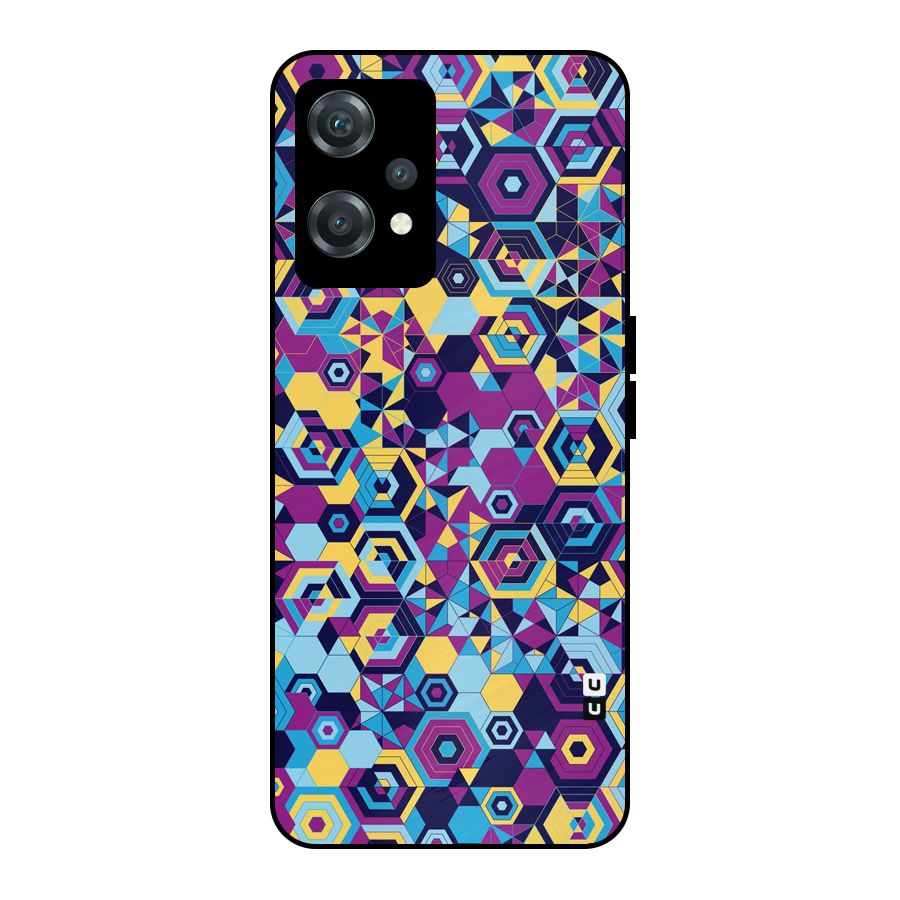 Artistic Abstract Metal Back Case for OnePlus Nord CE 2 Lite 5G