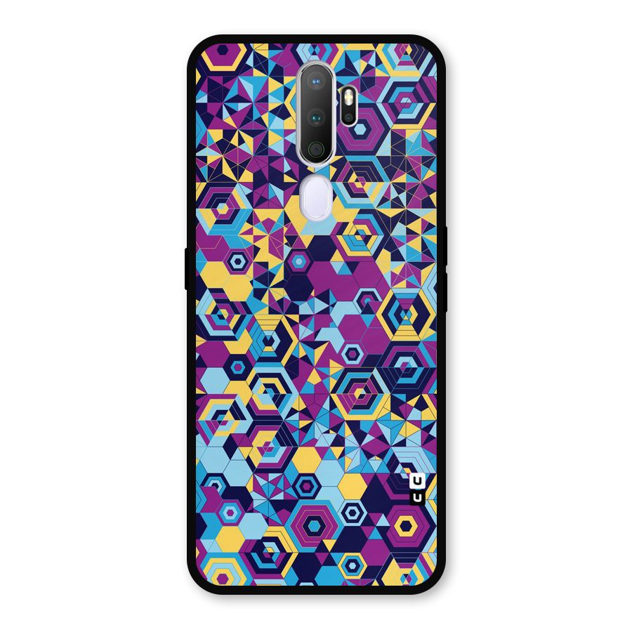 Artistic Abstract Metal Back Case for Oppo A9 (2020)