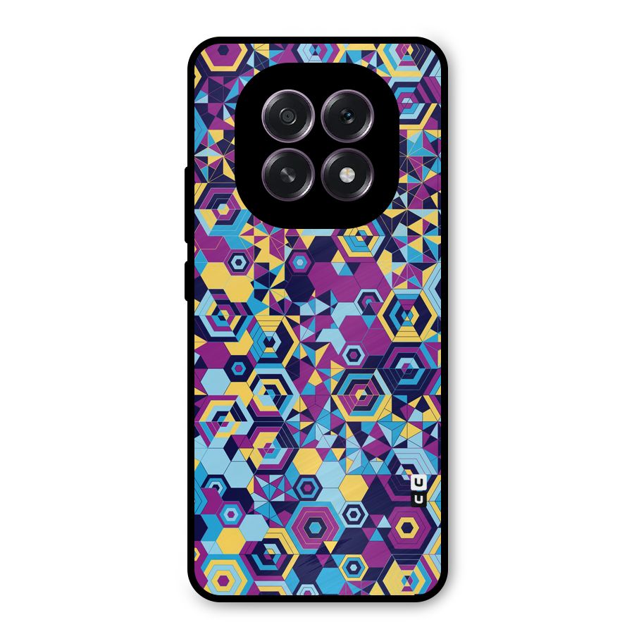 Artistic Abstract Metal Back Case for Oppo F29