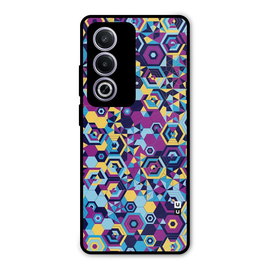 Artistic Abstract Metal Back Case for Oppo K12x