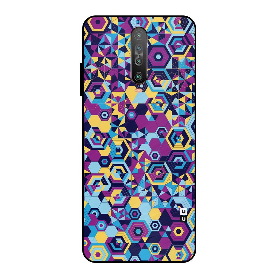 Artistic Abstract Metal Back Case for Poco X2