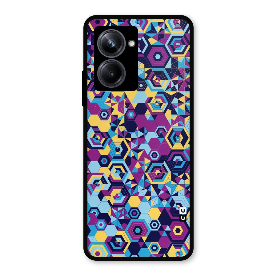 Artistic Abstract Metal Back Case for Realme 10 Pro