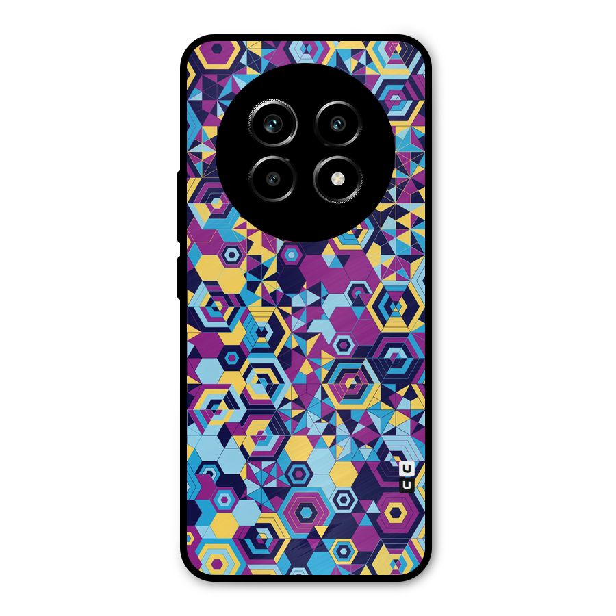 Artistic Abstract Metal Back Case for Realme 13 Pro