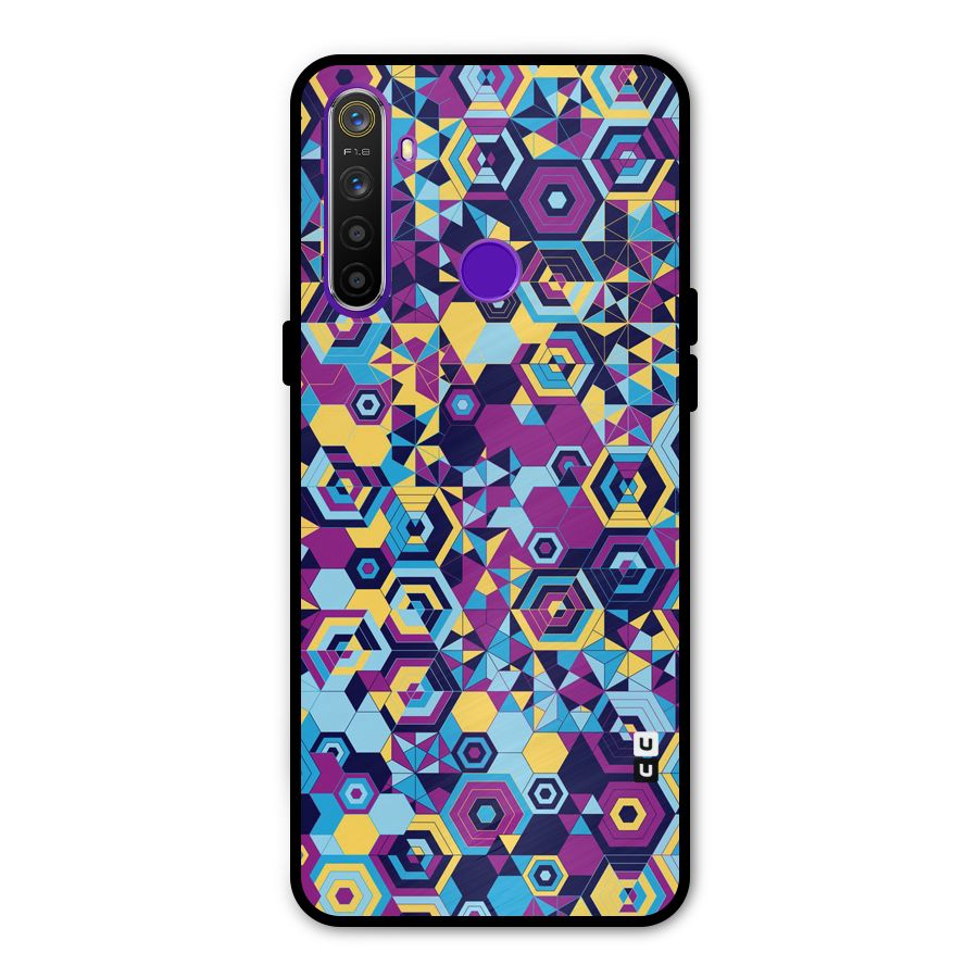 Artistic Abstract Metal Back Case for Realme 5