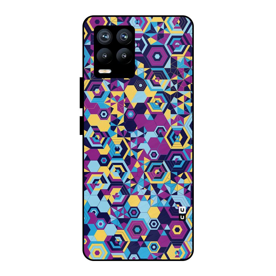 Artistic Abstract Metal Back Case for Realme 8 Pro