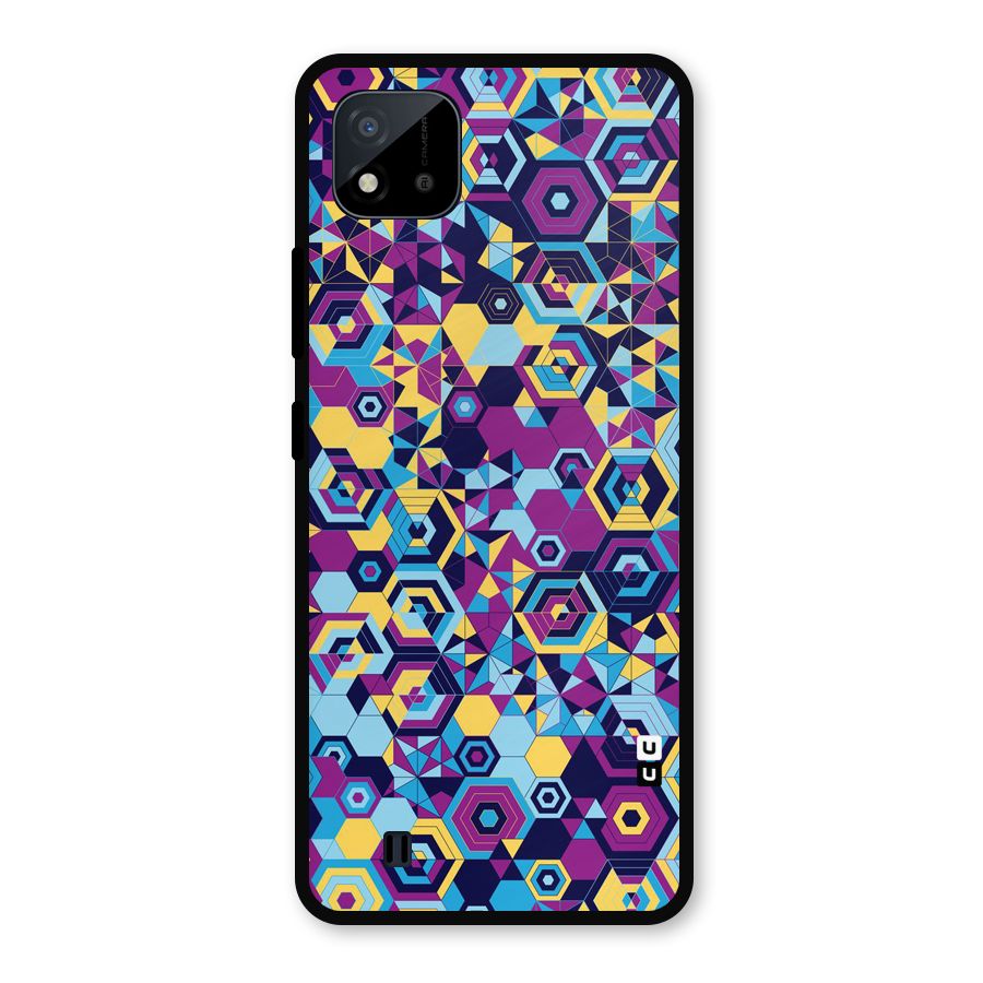 Artistic Abstract Metal Back Case for Realme C11 2021