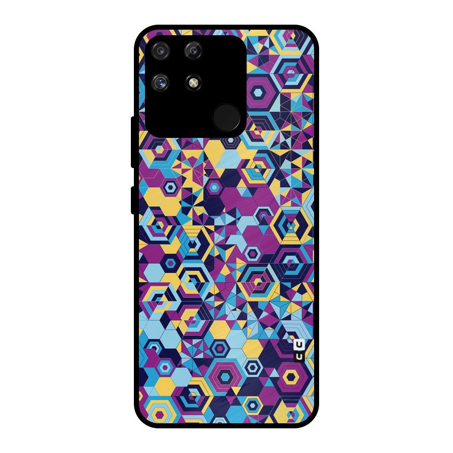 Artistic Abstract Metal Back Case for Realme Narzo 50A