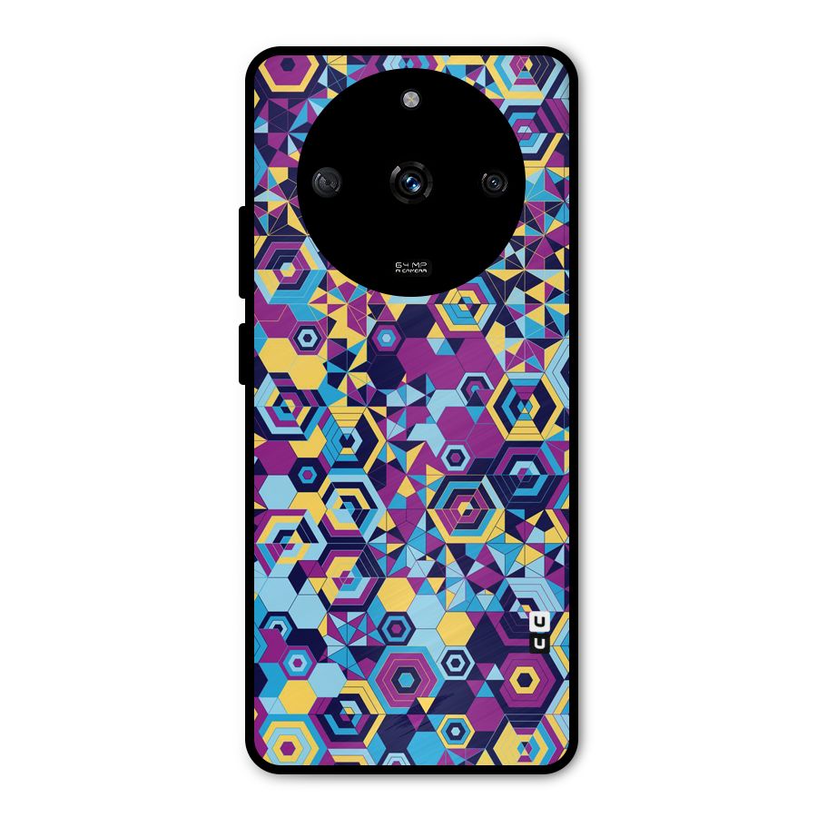 Artistic Abstract Metal Back Case for Realme Narzo 60 5G